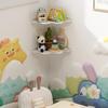 Cloud Floating Storage Rack Corner Floating Shelf 2 Pieces Wall Mounted Bookshelf For Bathroom Bedroom Living Room Kitchen