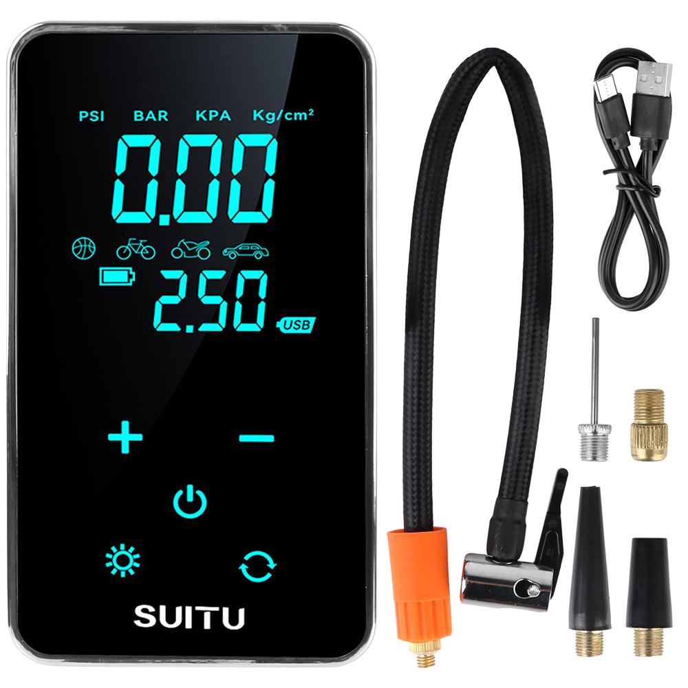 

Inflator Compressor LED Mounted Motorcycle Bicycle Ball Wireless Tire Inflatable Pump Tire Accessories Car Electrical Air Pump чёрный