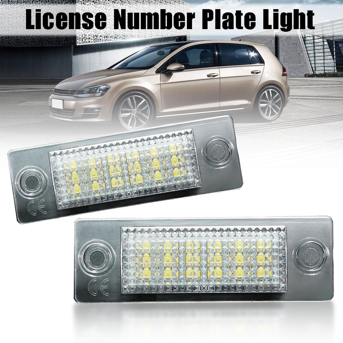 

2 шт. светодиодный светильник номерного знака автомобиля для VW Volkswagen Transporter T5 Caddy Touran Golf Passat
