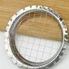Egg Cubes Round Grid Cutter Slicer String Cutter Chopper Device for Fast Meal Prep Stainless Steel Kitchen Tool for Chopping Mushrooms Vegetables