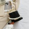 Summer Small Bag 2025 New Internet Celebrity Foreign Style Bucket Bag Casual Simple Messenger Bag Pearl Portable Women's Bag