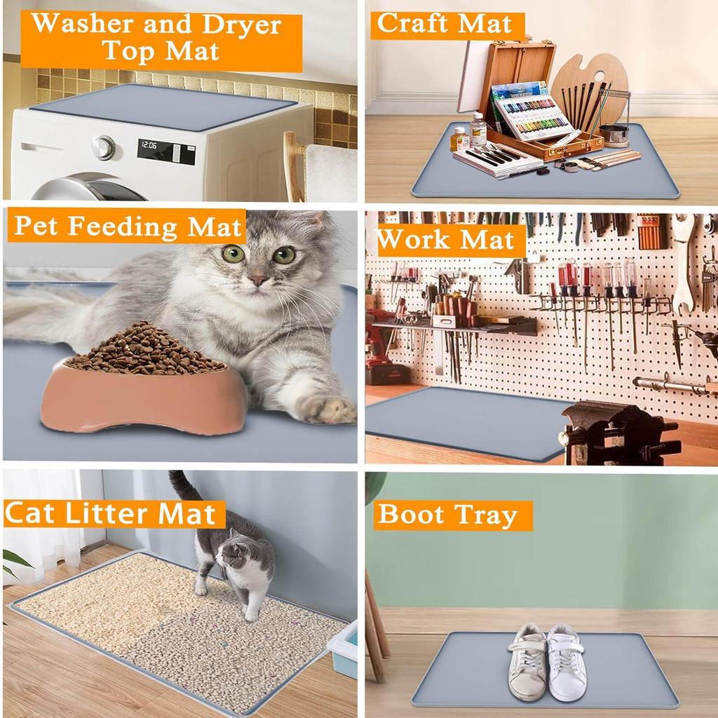 Silicone Washer/Dryer Top Protective Pad: Waterproof, Dustproof, Anti-Scratch Cover