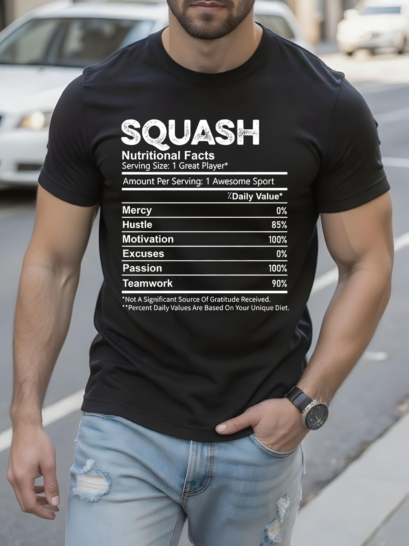 Funny Tshirt Funny Squash Tennis Graphic Tshirt - Black A... XXL