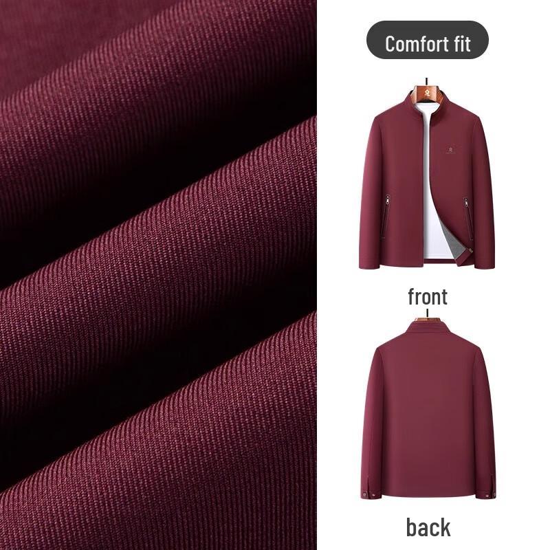 MONTAGUT Herren wasserabweisende Business Casual Jacke mit Stehkragen