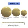 Personalized Jewelry Disc Decorations Stable Stamping Blanks Brass Blanks Discs for Artistic Jewelry Making and Crafting