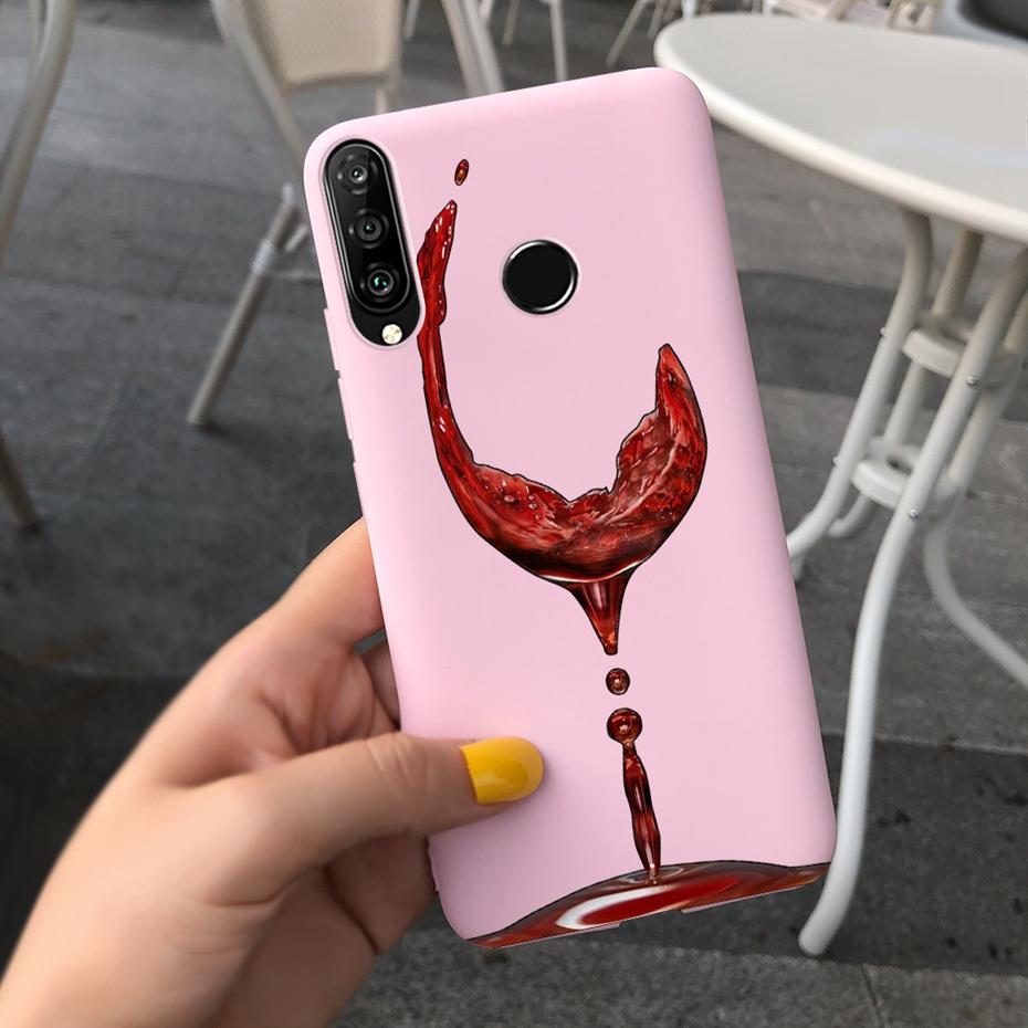 For Huawei P30 Lite Phone Case Flower Girl Pattern Soft Silicon Cover For Huawei P30 Pro Lite Case Cute Funda P 30 P30lite Cases