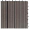 VidaXL Terrace Tiles 22 Pcs 30 X 30 Cm 2 M² WPC Dark Brown