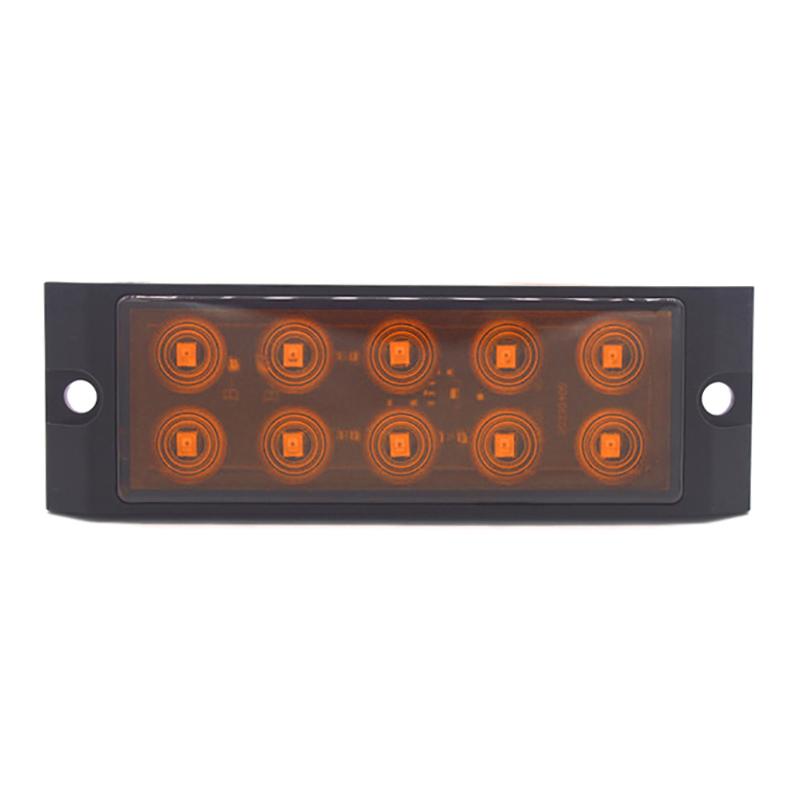 1Pcs 12-24V 10 Leds Trailer Lights Waterproof Double Sides Marker Trailer Lights Car Truck Rear Tail Lamps Warning Signal Lights