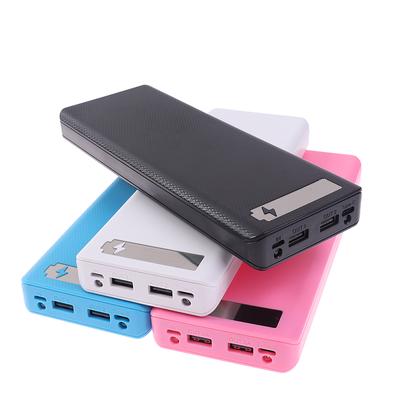 Doppio display LCD fai da te USB 10X18650 Custodia per batteria Power Bank Shell Caricatore
