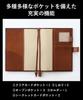 Golbe Leather Planner A5 Size Vegetable-Tanned Cover, (Light Brown)