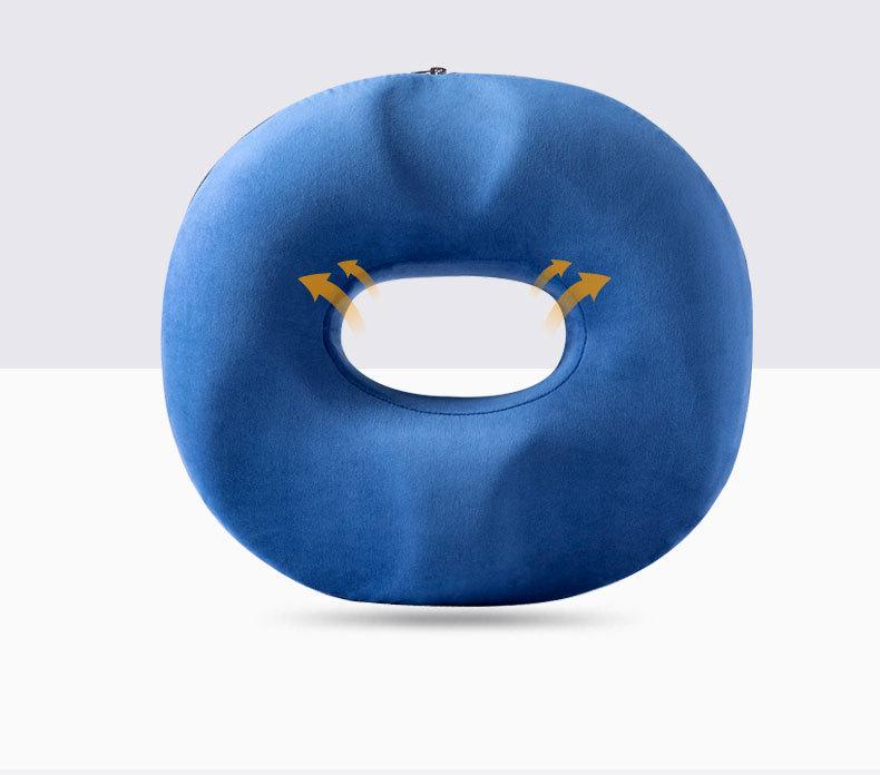 Memory Foam Hemorrhoid Relief Seat Cushion - Breathable, Thickened Pad for Office Chairs