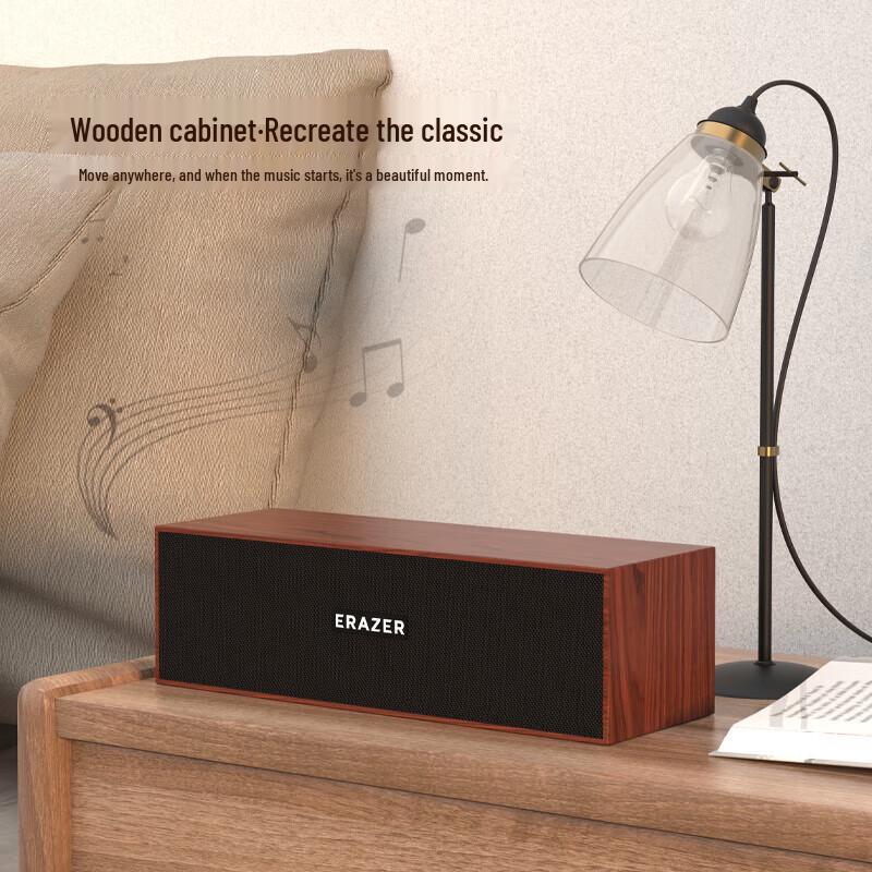Lenovo D01 Wooden Wired Bluetooth Computer Speaker