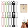2026 Upgrade Silicone Cable Ties,Cable Management Headphone Organizers,Reusable Cord Management Wire Organizers for Cords,Home Office Travel Gadgets