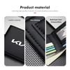 DMWE2 Car Mounted Leather Wallet Credit Card Driver License Holder For KIA Cerato Soul Venga Forte Spectra Sedona Niro Cadenza