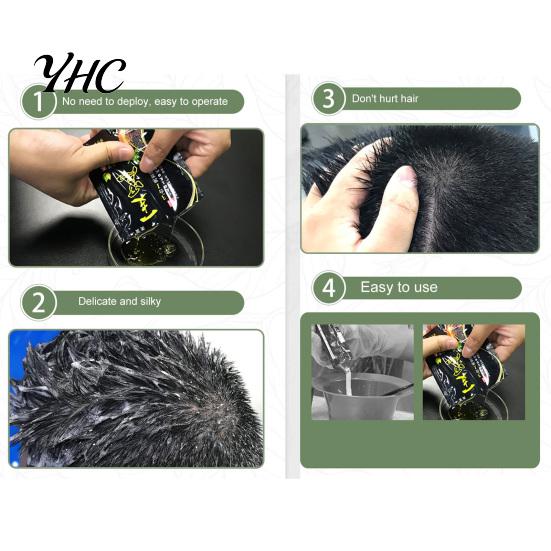 Mild To Skin 30g Multifunctional Hair Dye Shampoo Non-Irritating Plant Extract Natural Fast for Female
