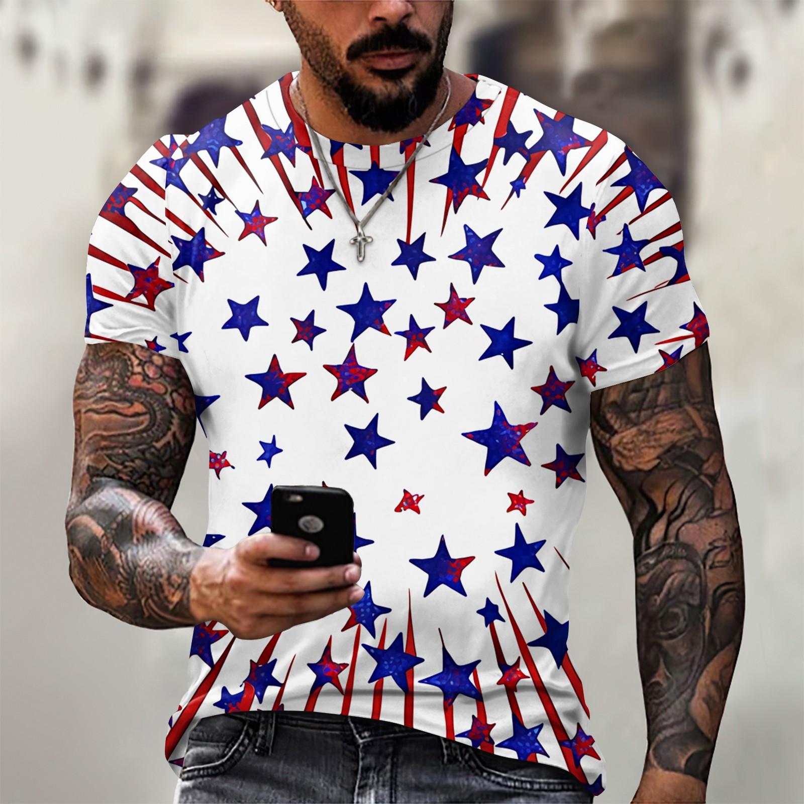 

Летняя мужская популярная футболка с круглым вырезом и коротким рукавом с принтом XL белый