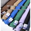 260g Unisex Pure Cotton Loose Fit Double Yarn Drop Shoulder Half Sleeve T-Shirt