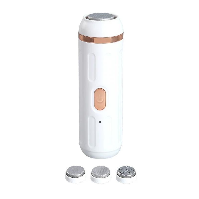 

Автоматическая машинка для ухода за ногами дома, перезаряжаемая от USB, шлифовальная машинка для ног с вакуумом, водонепроницаемая пилка для удаления мозолей и отшелушиватель ороговевшей кожи белый