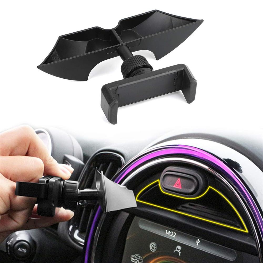 Black Car Dashboard Slot Phone Holder Mount For MINI Cooper F54 F55 F56 F57 F60