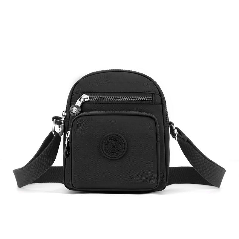 Multi Layer Small Square Bag, Women s Crossbody Bag, Fashionable Printed Nylon Cloth Bag, Multi Layer Shoulder Bag