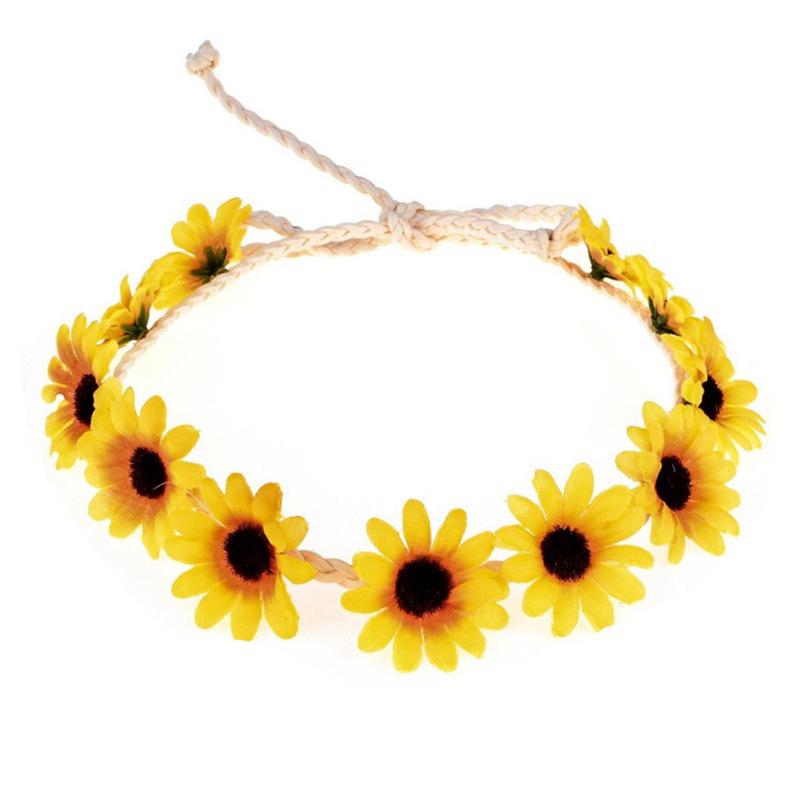 Sunflower Daisy Hair Clips & Flower Crowns - Women's Bridesmaid Hair Accessories