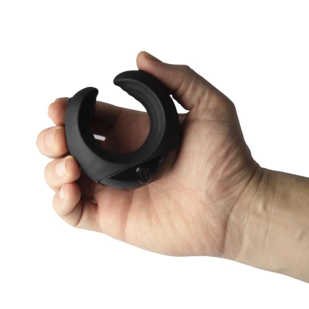 Rocks-Off - Echo C Curved Hand-Held Vibrating Masturbator Black