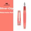 JINHAO 82 Fountain Pen Gold Trim Acrylic Barrel Silver Clip for Writing Calligraphy Signature School Office Supplies Stationery
