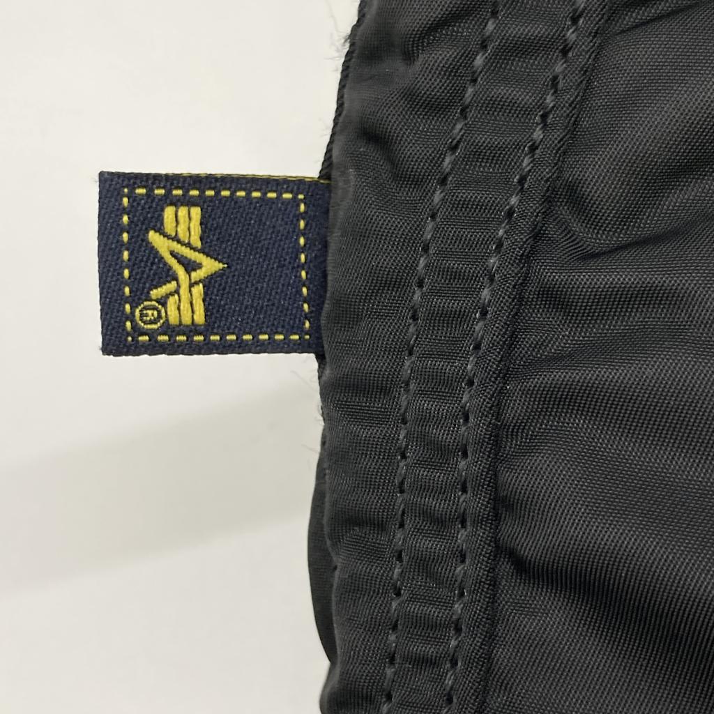 ALPHA INDUSTRIES Black N-3B Flight Jacket Coat M blackUsed
