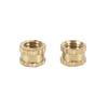 M3 x 3mm Female Thread Brass Knurled Threaded Insert Embedment Nuts 100PCS