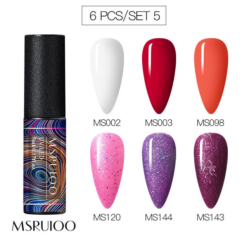 5ml DIY Pure Color Glitter UV Led Gel Polish Long Lasting Soak Off Lacquer Nail Decorations