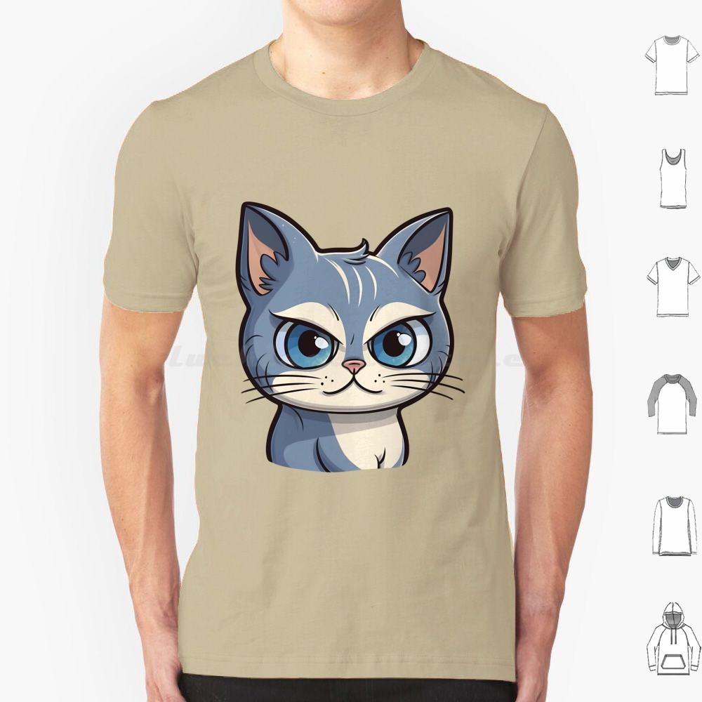 Cutie Kitty T Shirt Men Women Kids 6xl Cat Cute Cat Illustration Cartoony Cat Design Meowing Cat Art Playful Cat Drawing