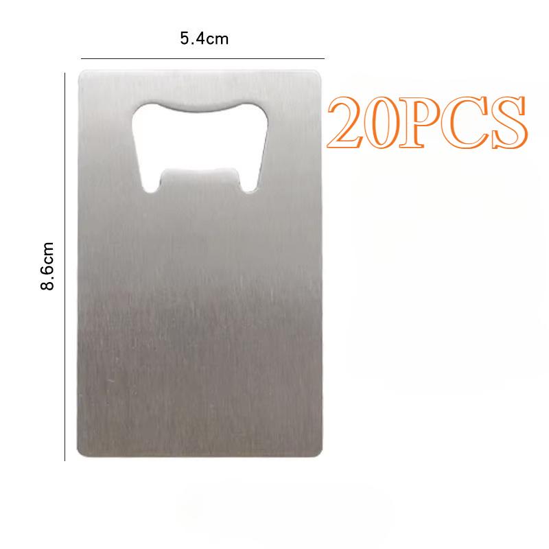 Wedding Gift Stainless Steel Card Shape Beer Bottle Opener For Wallet Pocket Bar Restaurant DIY Mini Anti-Rust Food Grade Favor