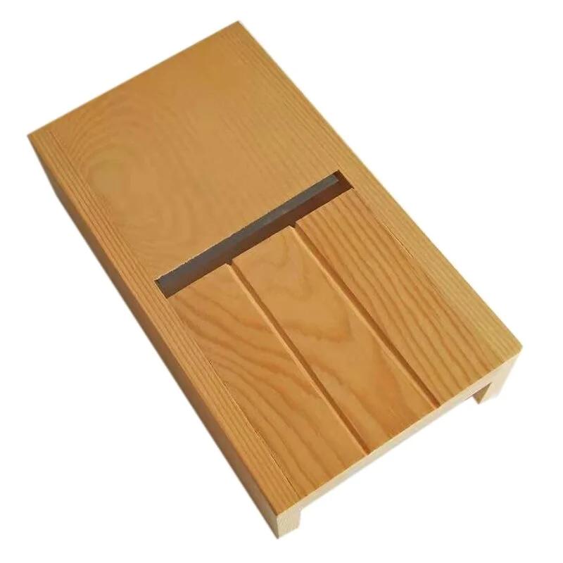 1Pc Wooden Adjustable Loaf Soap Cutter Wood Box Cutting and Beveler Planer Tool for Handmade Soap Making