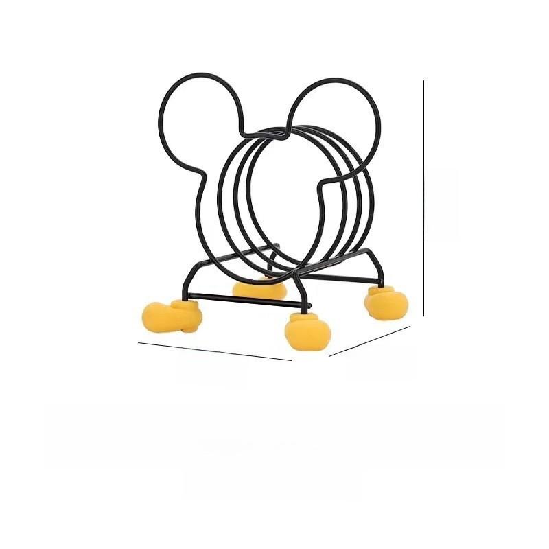Mickey Kitchen Utensil Holder With Iron Mesh Material For Home Cooking And Giftgiving Drip Tray