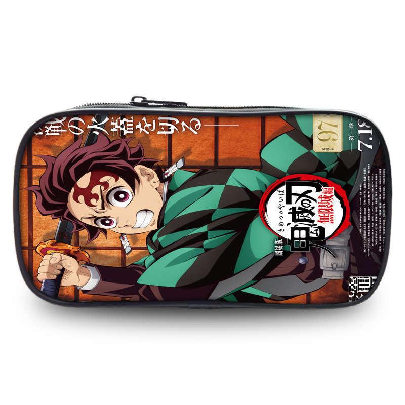 Demon Slayer Kimetsu No Yaiba Stationery Storage With Spacious Design For School And Gift Use