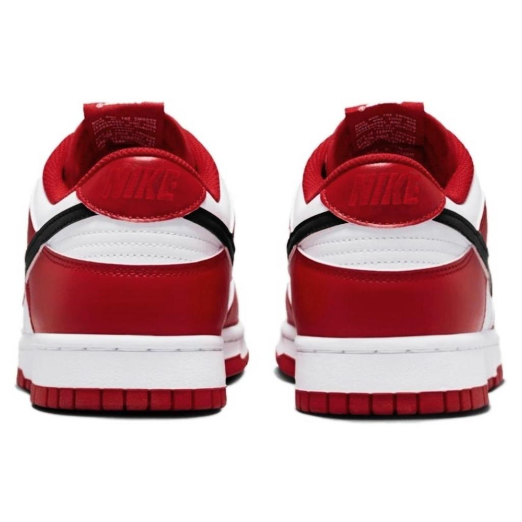 Nike Dunk Chicago Red Slip Resistant Abrasion Resistant Low top Skateboard Shoes Unisex Red White Black HF5441-104(Team458-)