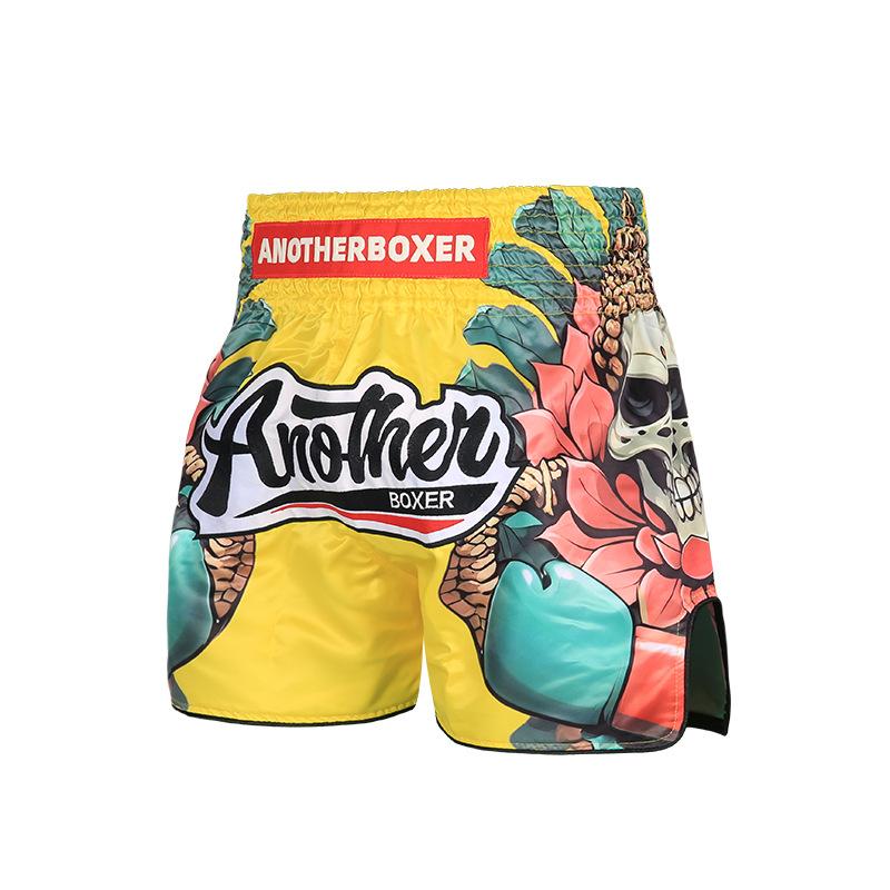 Skull Buddha Professional Fighting Pants Muay Thai Training Pants Sanda Men s and Women s MMA Shorts S