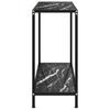 Console Table Black 80x35x75 Cm Tempered Glass