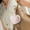 Heart Shaped Mini Jewelry Case Portable Travel Jewelry Box with Zipper for Rings Earrings Necklaces and Small Accessories