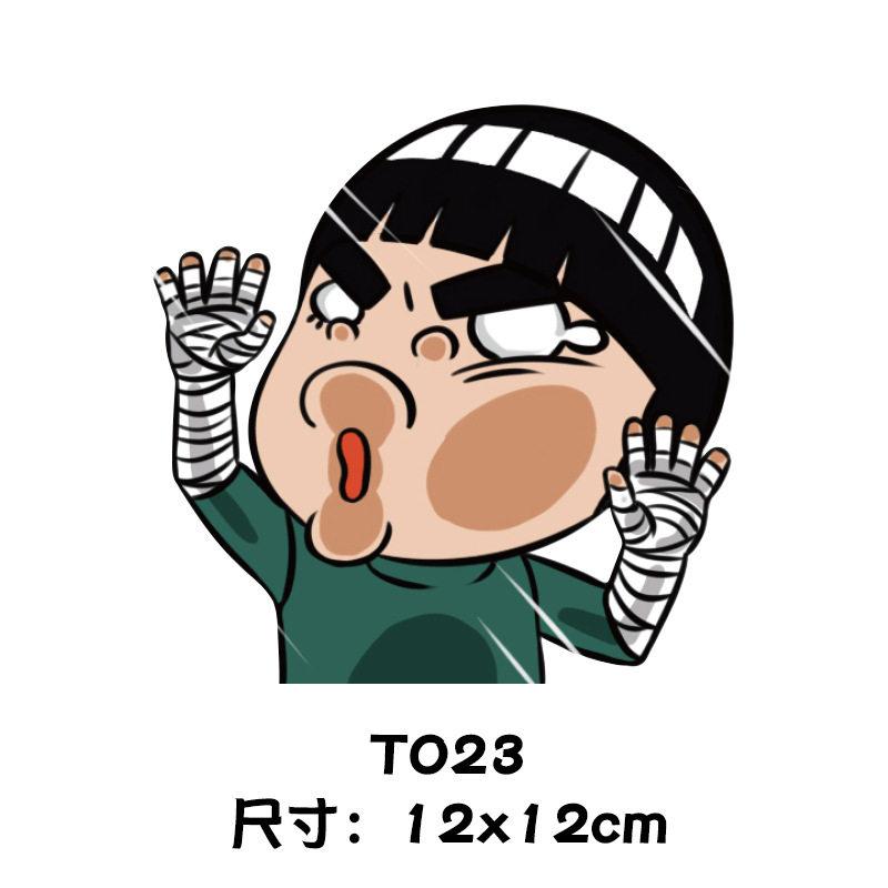 Naruto Peripheral Car Sticker Car Cartoon Adorable Anime Naruto Sasuke Kakashi Japanese Car Window 3D Sticker Great for Daily Use