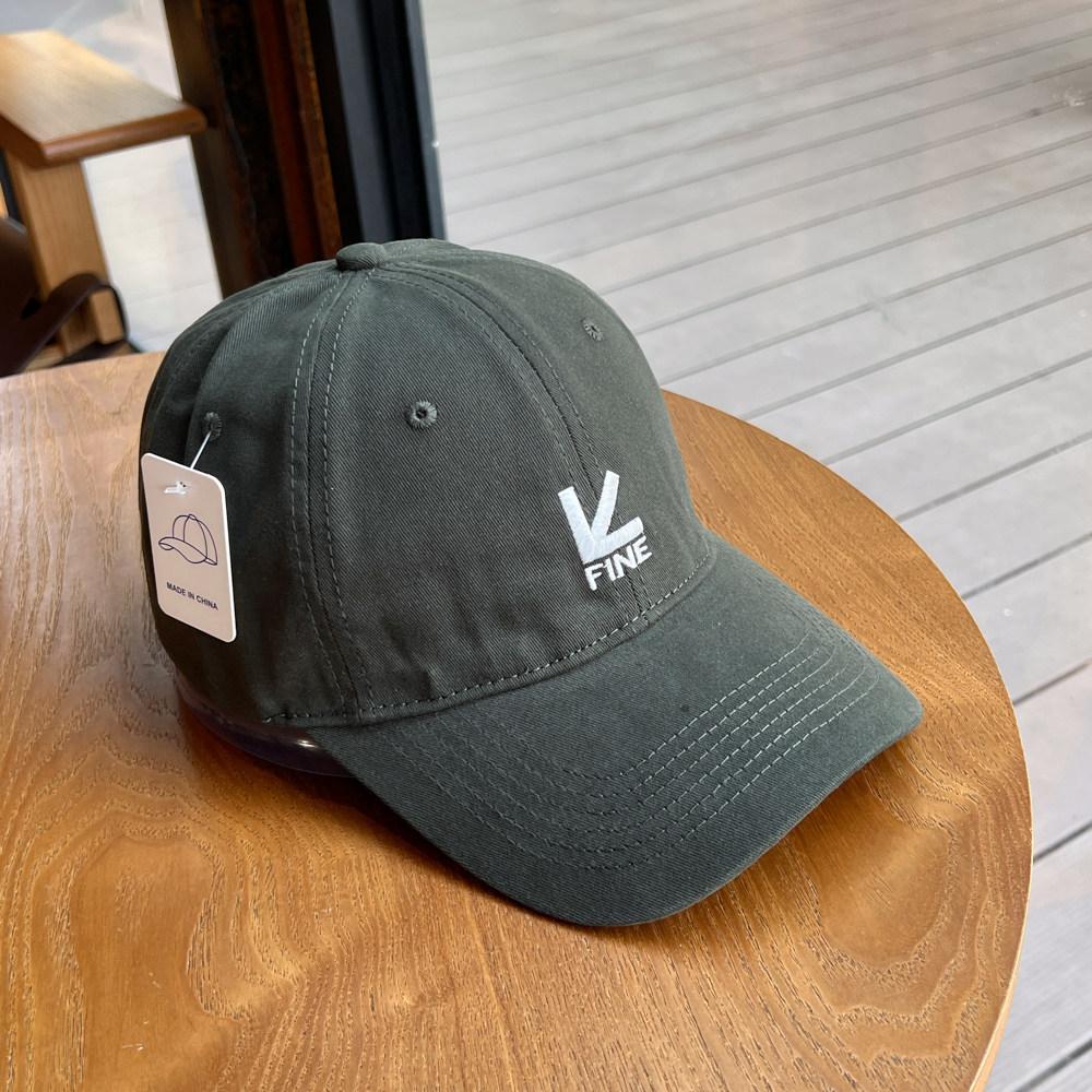 Letter embroidery street soft top baseball cap women's spring and summer fashion couple versatile face small curved brim hat men