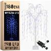 Glowing Willow 240 LED Christmas Tree Decoration 180 Cm Warm Blue Color