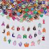 100Pcs Colorful Enamel A-Z Alphabet Charms Metal Letter Pendants For Diy Jewelry Making Bulk Charms For Jewelry Making Pendants