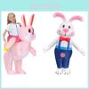 Easter Inflatable Rabbit Costume For Creative Halloween Stage Performance And Funny Cosplay Adult Size