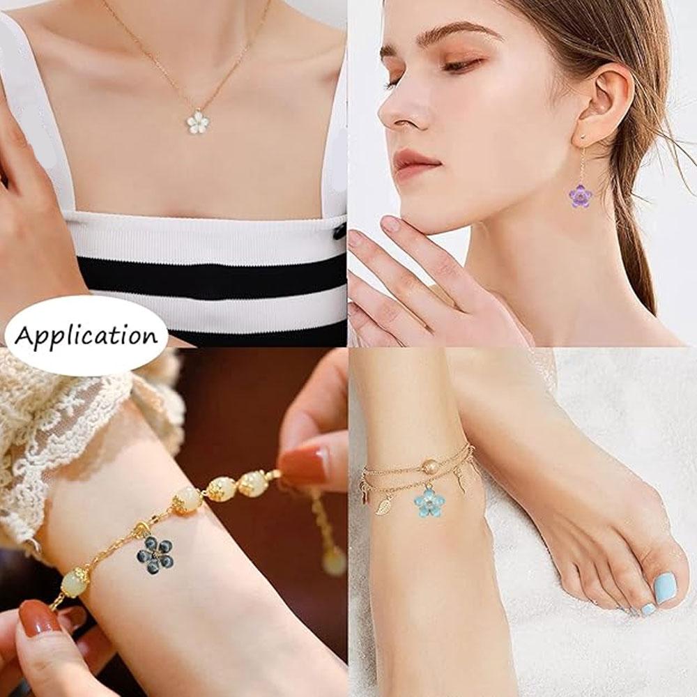 10/20/30 Pieces of Alloy Flower Pendants, Small Flower Pendants, Necklaces, Earrings, Bracelets, Pendants, DIY Jewelry Accessories, Pendants