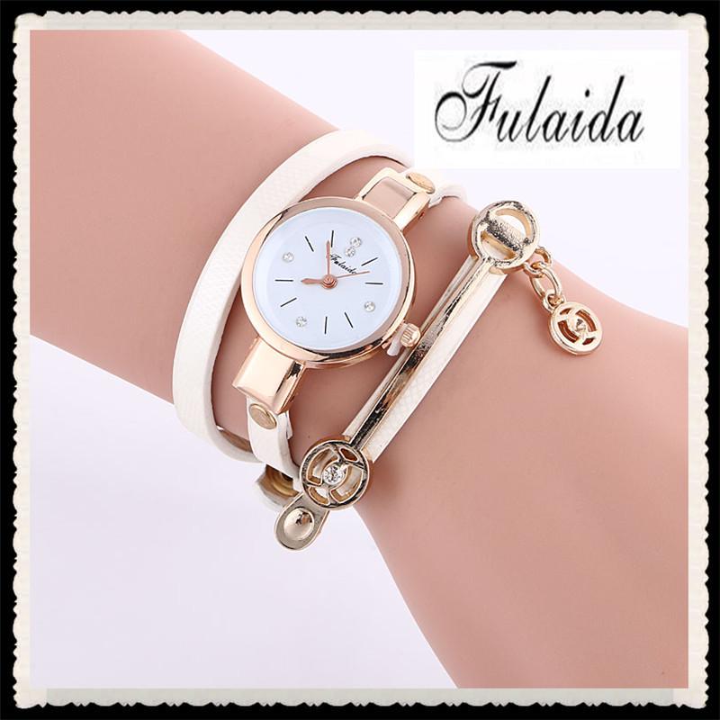 

Модные женские часы-браслет с обмоткой и стразами, кварцевый механизм Factory Direct Price