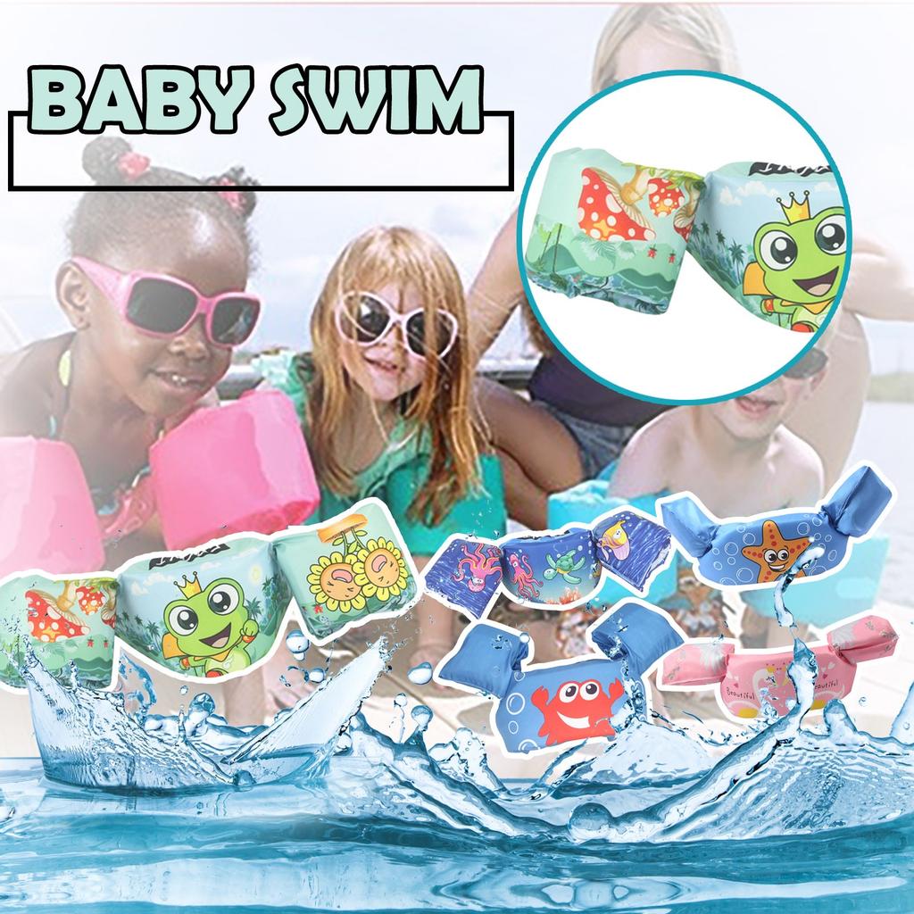 Children Kids Baby Float Arm Swimming Cartoon Life Float Jacket Safety Vest