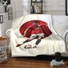 Soccer Player Action Blankets Flannel Printed Breathable Warm Throw Blanket for Home Office Bedspreads 0708a147