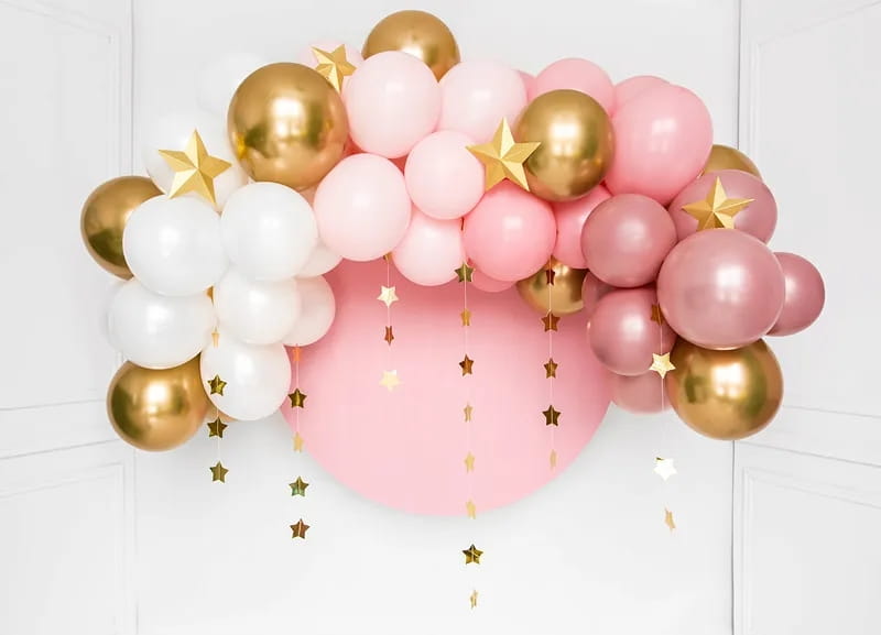 Girlanda Balonowa Różowa 200 Cm