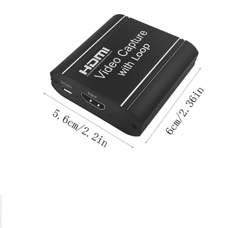 1080 USB HDMI Videoaufnahmekarte 1080p Spielaufzeichnung Live-Streaming mit Loop-Out